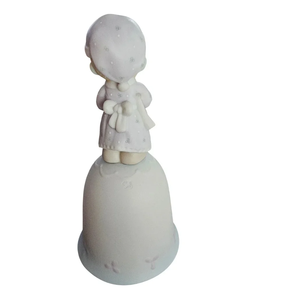 Precious Moments 1988 Christmas Bell Time To Wish You A Merry Christmas 115304